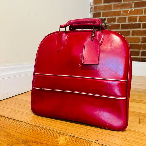 Vintage Colonial Bowling Bag RED Made In USA - Picture 16 of 16
